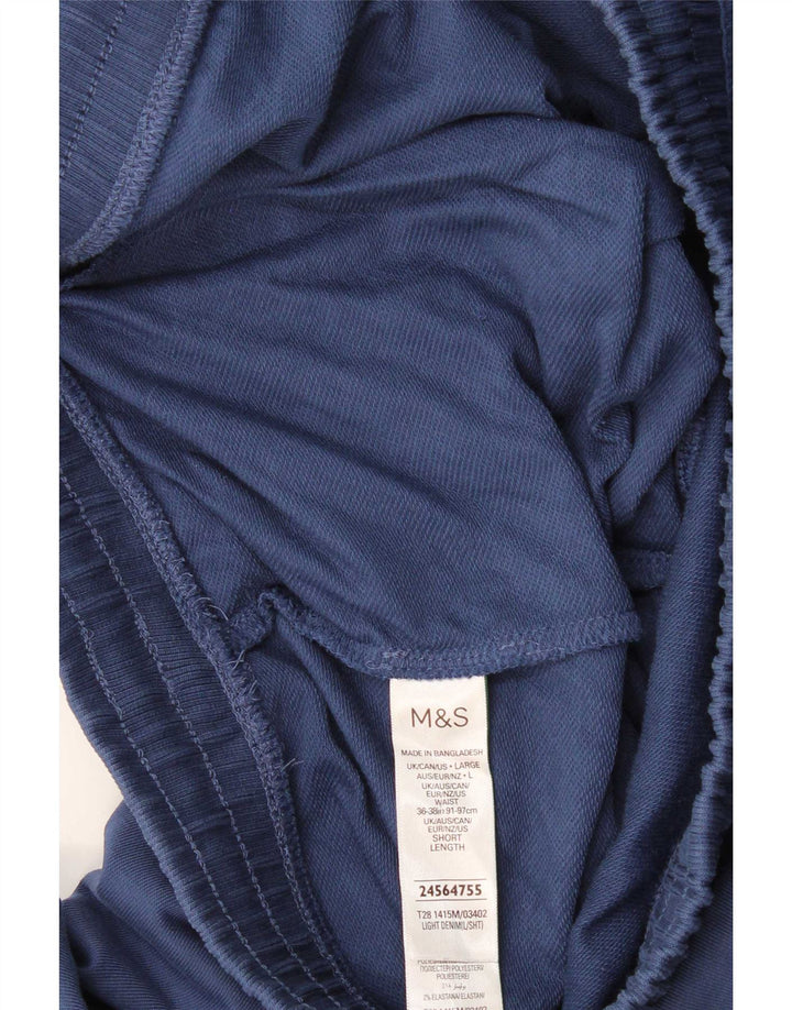 Pantaloni de trening pentru bărbați Marks & Spencer, mari, albastru, bumbac