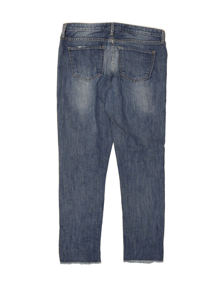 MOSSIMO Womens Boyfriend Cropped Jeans US 6 Medium W32 L28 Blue Cotton Vintage Mossimo and Second-Hand Mossimo from Messina Hembry 