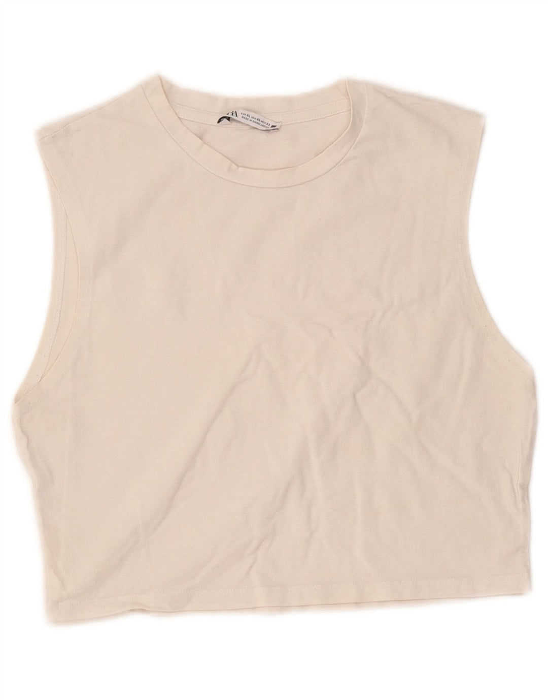 Top cu vestă pentru femei Zara UK 18 XL Alb