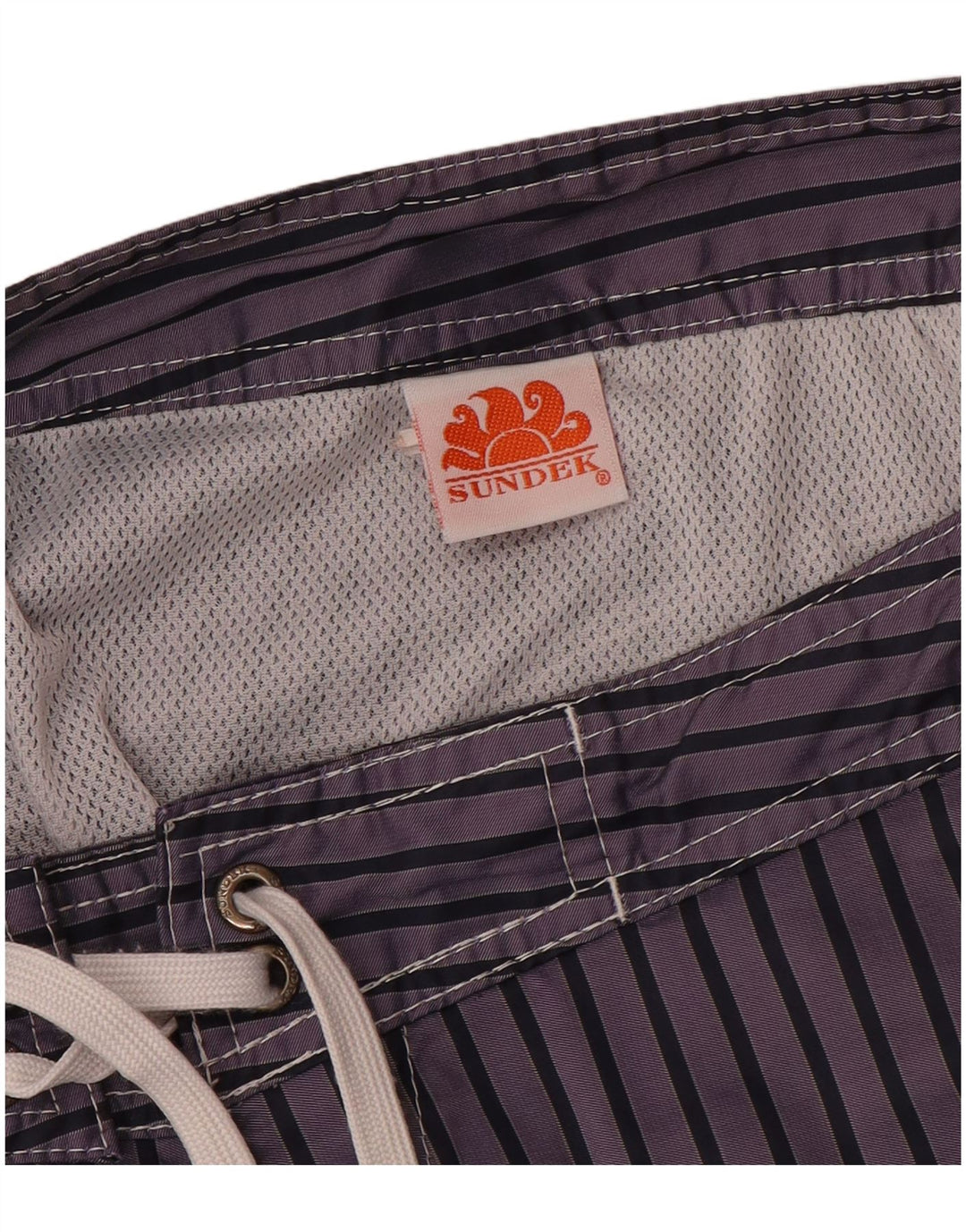 Pantaloni scurți de înot SUNDEK pentru bărbați, medii, albastru bleumarin, color block