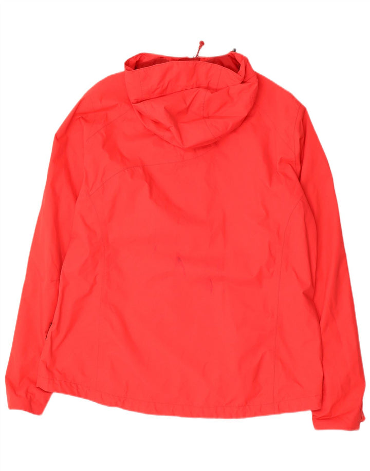 JACK WOLFSKIN Jachetă de ploaie cu glugă pentru femei UK 18/20 XL Poliamidă roșie