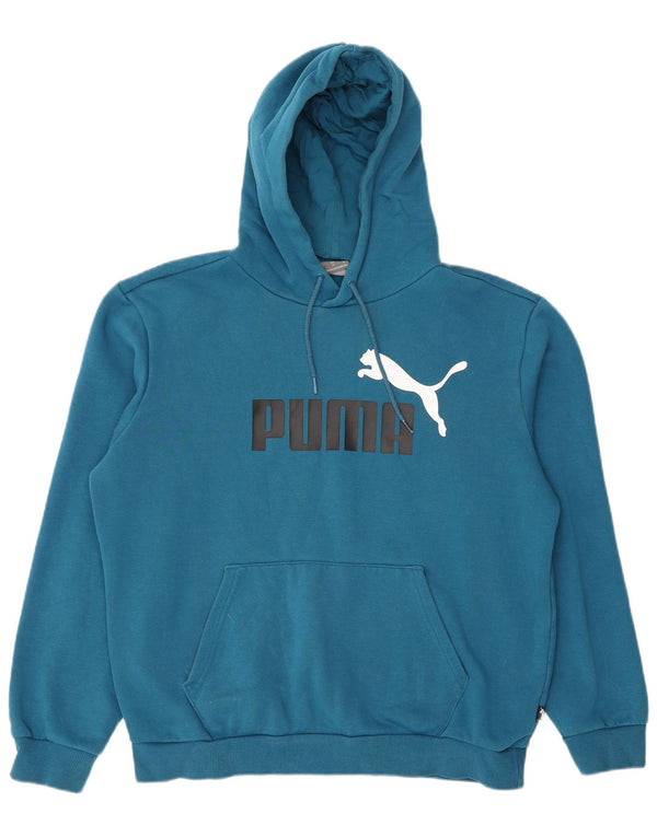 Pulover pentru bărbați Puma Graphic Hoodie, bumbac albastru mediu