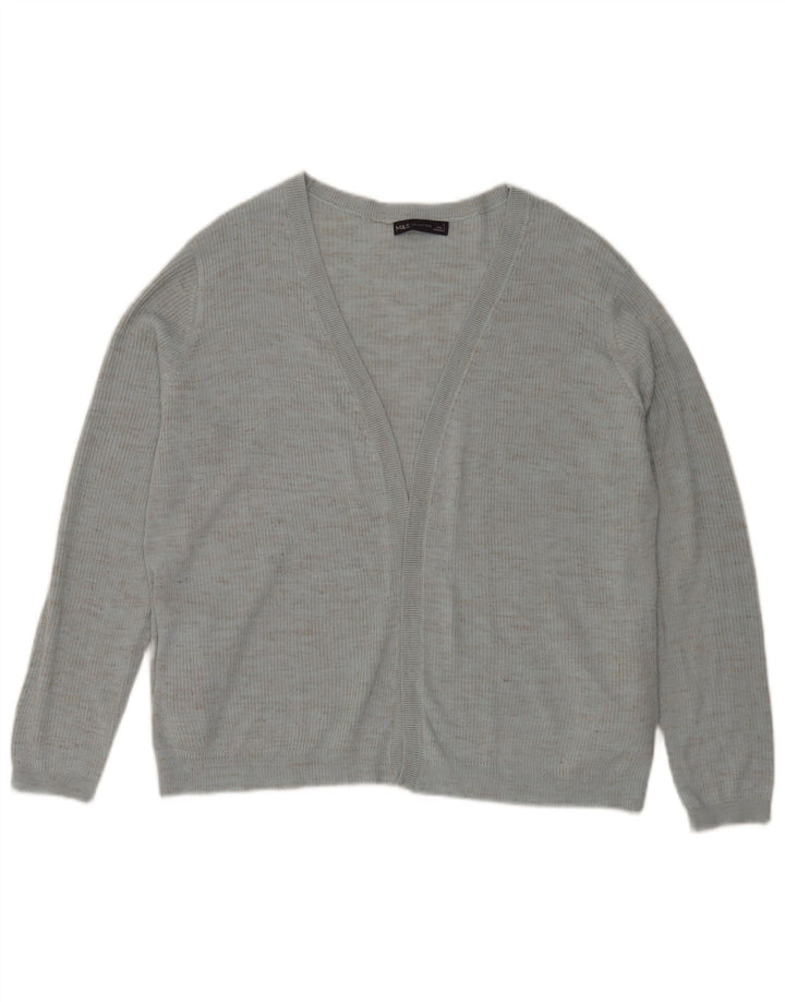 Pulover cardigan supradimensionat pentru femei Marks & Spencer UK 16, mare, albastru pete