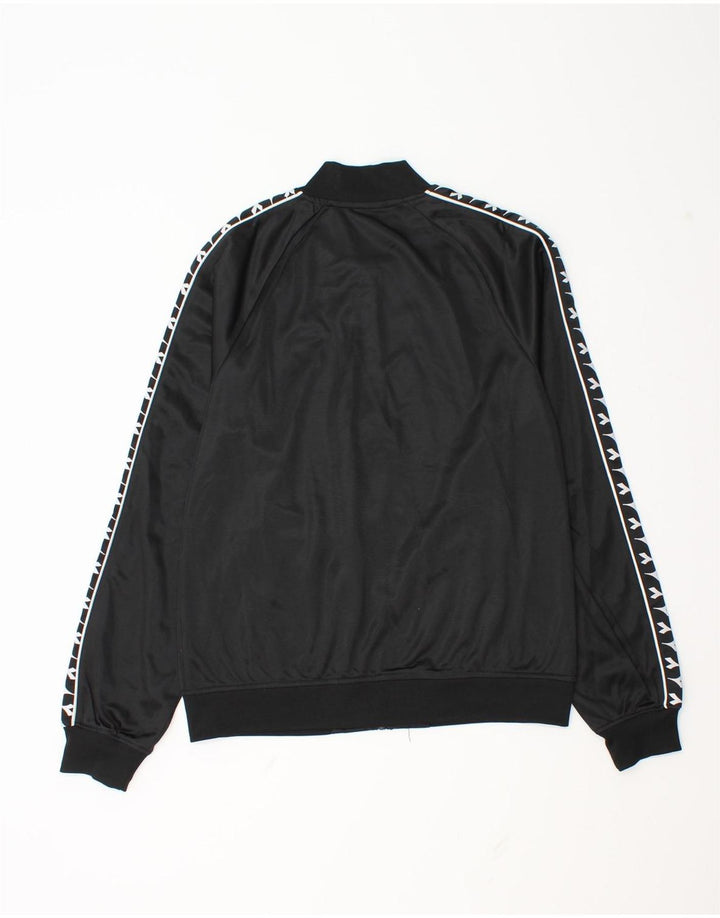 Jachetă de top pentru trening grafic Diadora pentru bărbați, mică, neagră