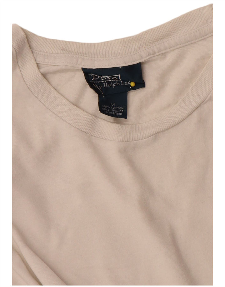 Polo Ralph Lauren Top pentru bărbați cu mânecă lungă din bumbac alb mic