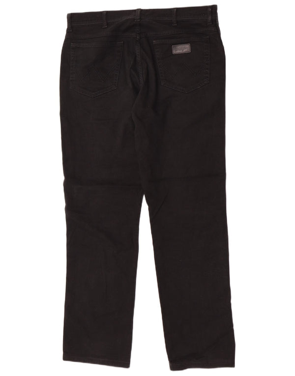 Blugi drepti Wrangler pentru bărbați Texas Stretch W36 L32 bumbac negru