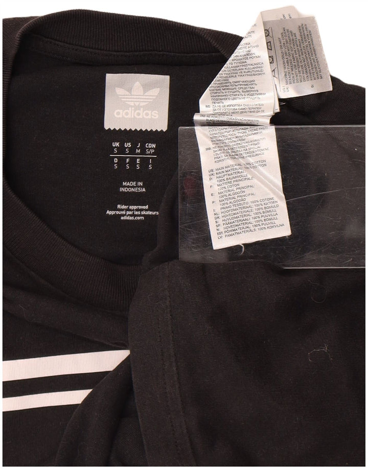 Tricou grafic ADIDAS pentru bărbați Top mic bumbac negru