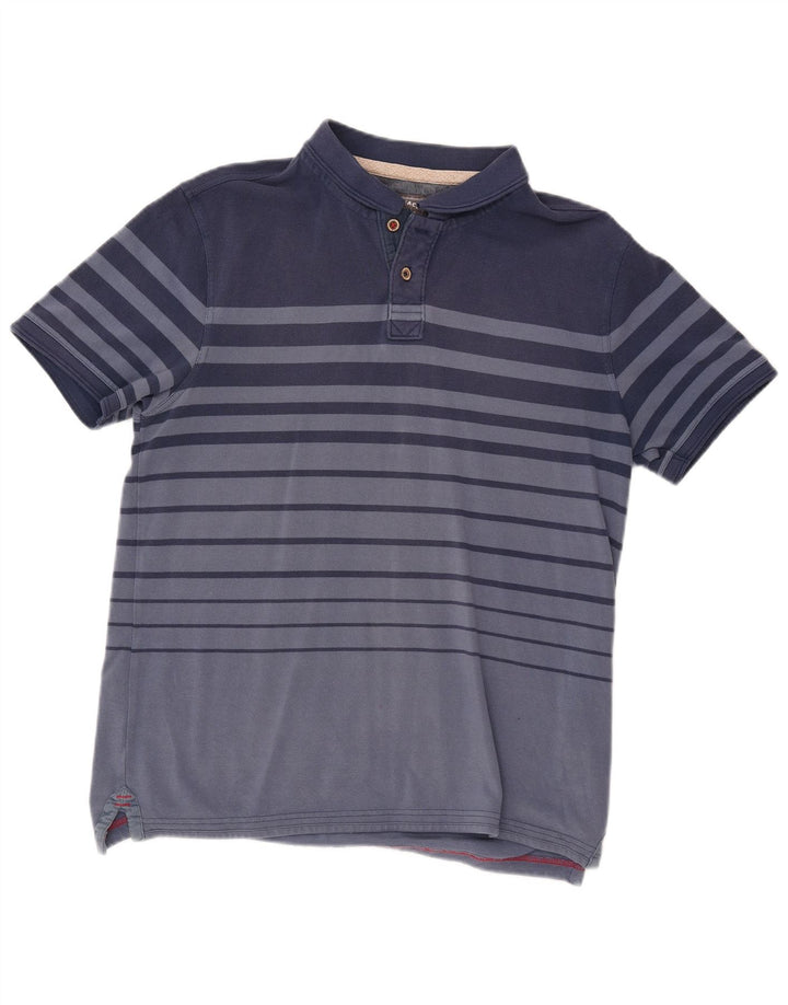 Tricou polo pentru bărbați Fat Face, mare, cu dungi albastre, bumbac