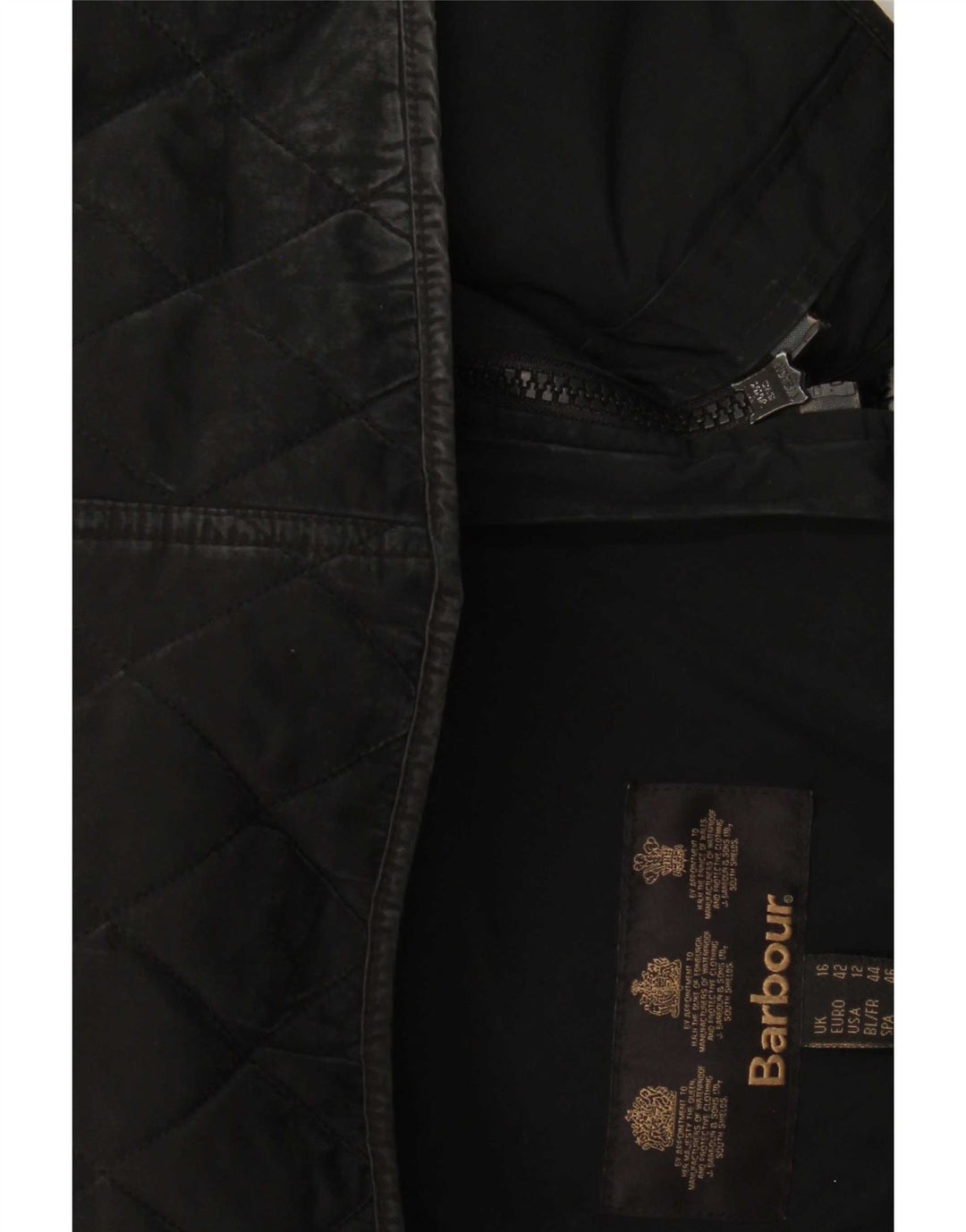Jachetă matlasată Barbour pentru femei UK 16, mare, neagră, poliamidă