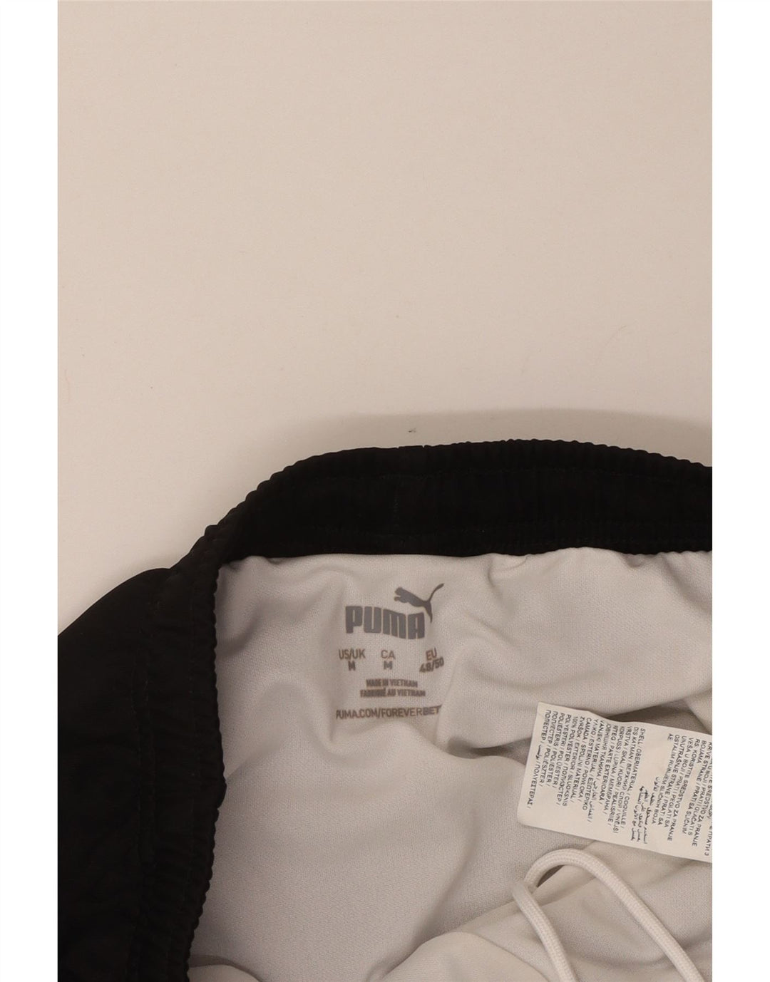 Pantaloni scurți sport Puma pentru bărbați, poliester mediu negru