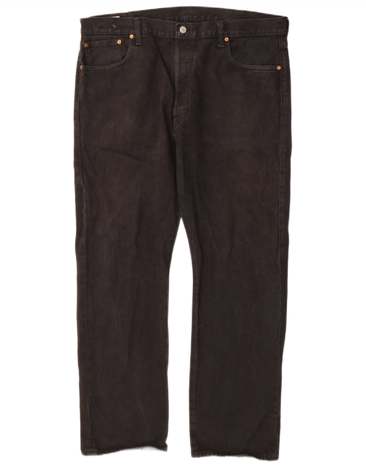 Blugi drepti pentru bărbați Levi's 501 W40 L32 bumbac negru