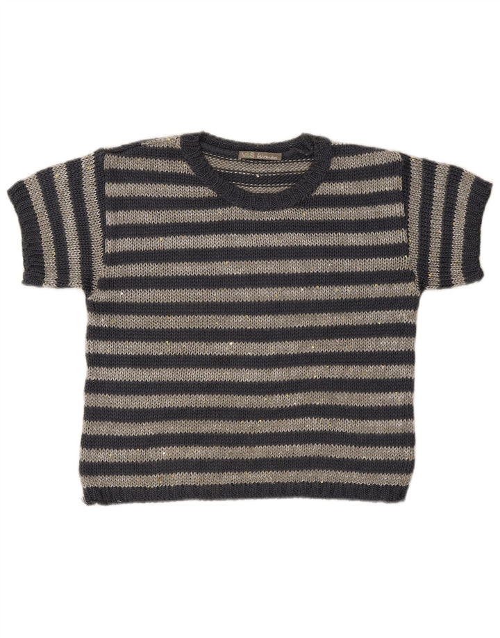 Pulover pentru femei Marks & Spencer cu gât cu barca UK 12 Medium Gri Dunge