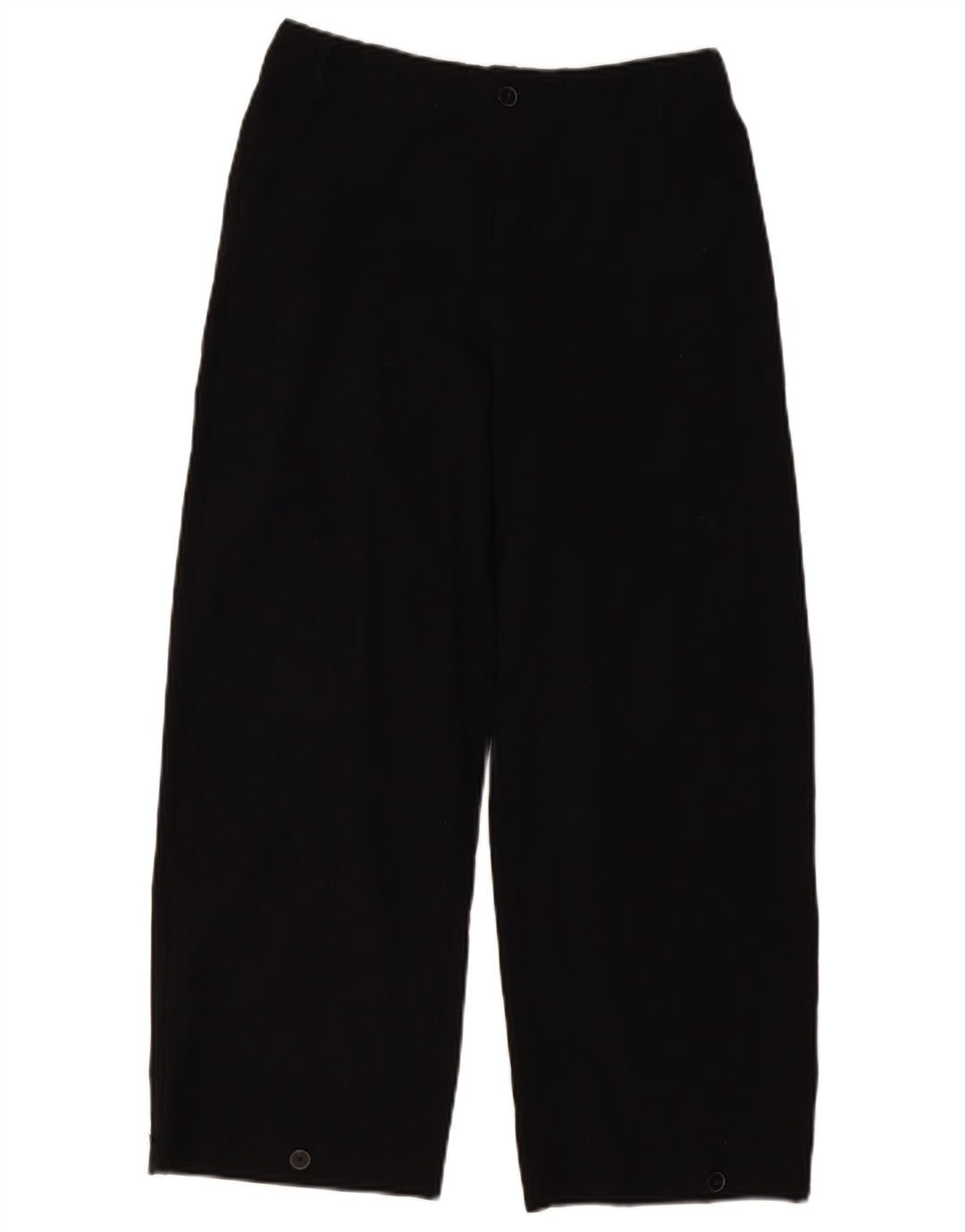 Pantaloni chino pentru femei cu picioare largi ZARA Mici W26 L26 Negri