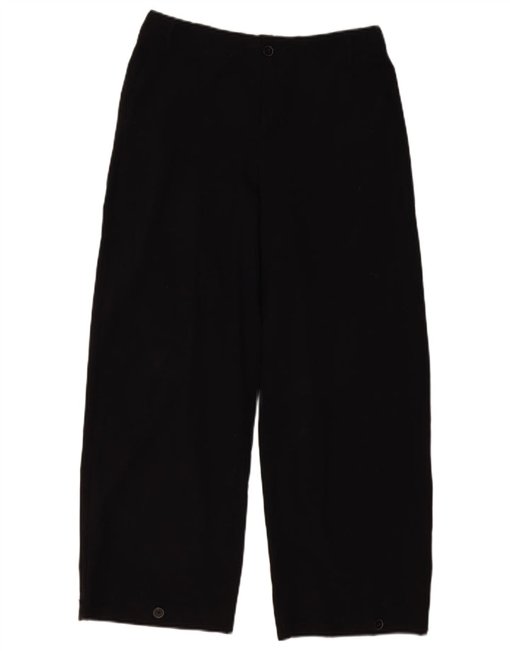 Pantaloni chino pentru femei cu picioare largi ZARA Mici W26 L26 Negri