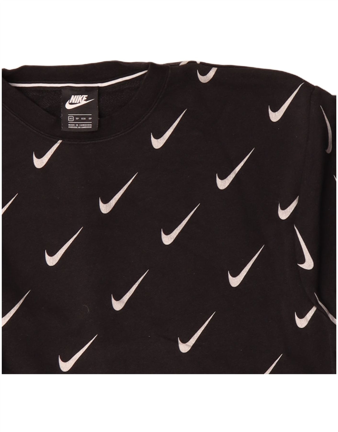 Pulover grafic pentru bărbați NIKE XS bumbac negru