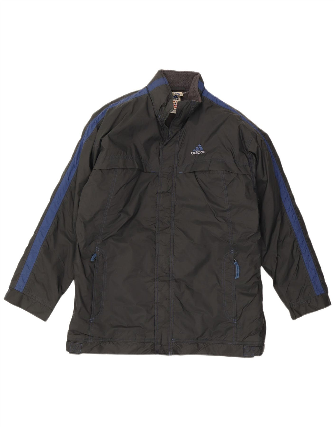 Jachetă de vânt pentru băieți Adidas 15-16 ani, negru, poliester color bloc