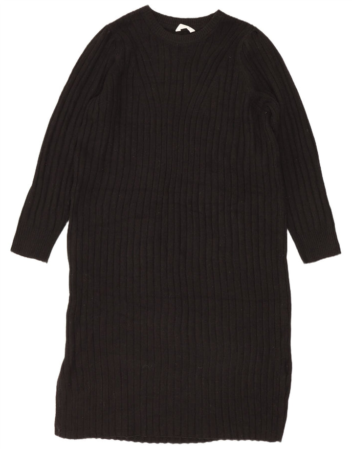 John Lewis Rochie Jumper supradimensionată pentru femei cu mânecă lungă UK 14 Medium Black