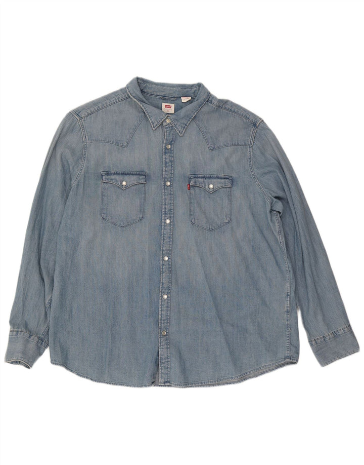 Cămașă de blugi standard pentru bărbați Levi's 2XL, albastru