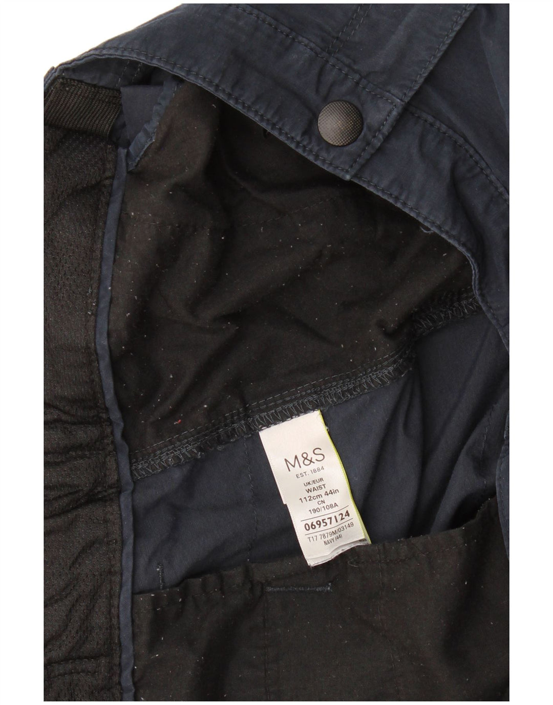 Pantaloni scurți cargo pentru bărbați Marks & Spencer W44 2XL Bumbac bleumarin
