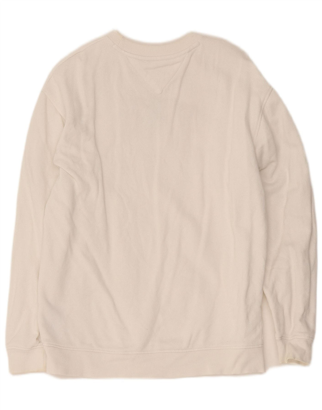 Pulover oversized cu grafic pentru femei Tommy Hilfiger UK 10 Small White