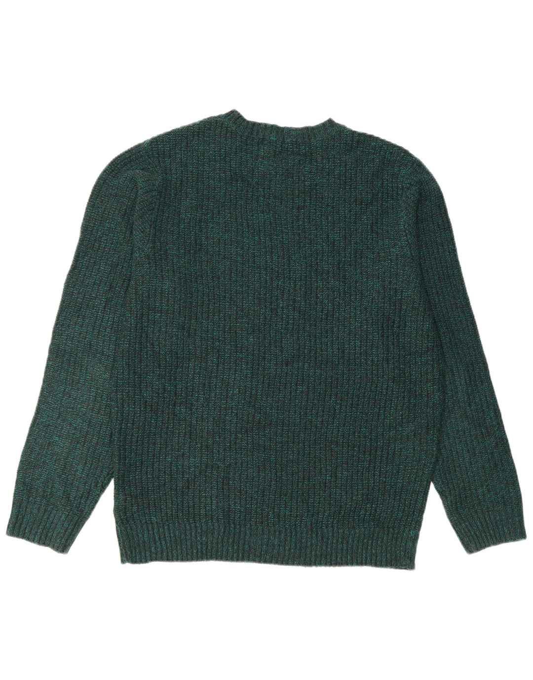 Pulover pentru bărbați Marks & Spencer, cu gât roșu, acrilic cu pături verde mediu