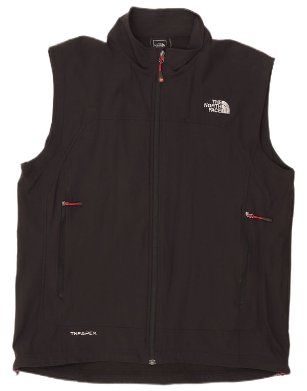 THE NORTH FACE Mens Sleeveless Tracksuit Top Jacket XL Black Nylon