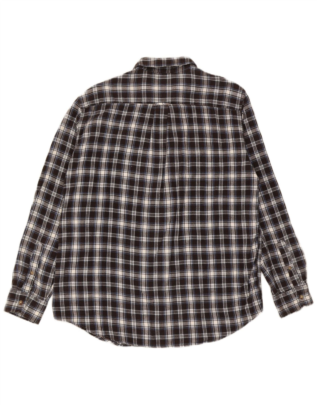 Cămașă de flanel pentru bărbați Chaps, bumbac cu carouri mari, negru