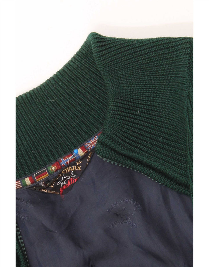 Pulover cardigan pentru bărbați Paul & Shark XL Verde Modern