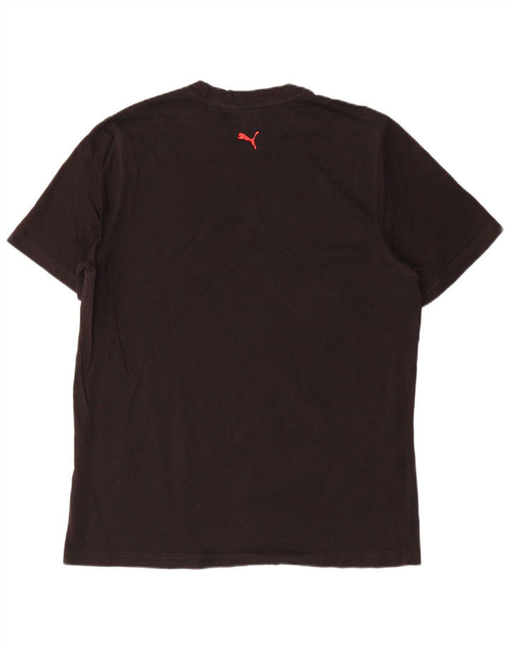 Tricou grafic Puma pentru bărbați Top mare din bumbac negru