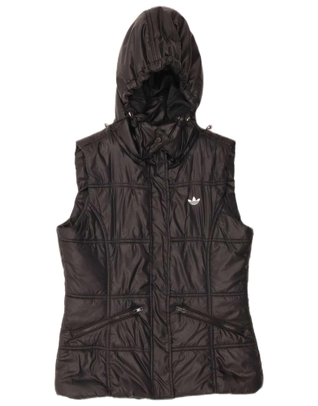 Gilet căptușit cu glugă pentru femei ADIDAS IT 40 Poliester negru mic