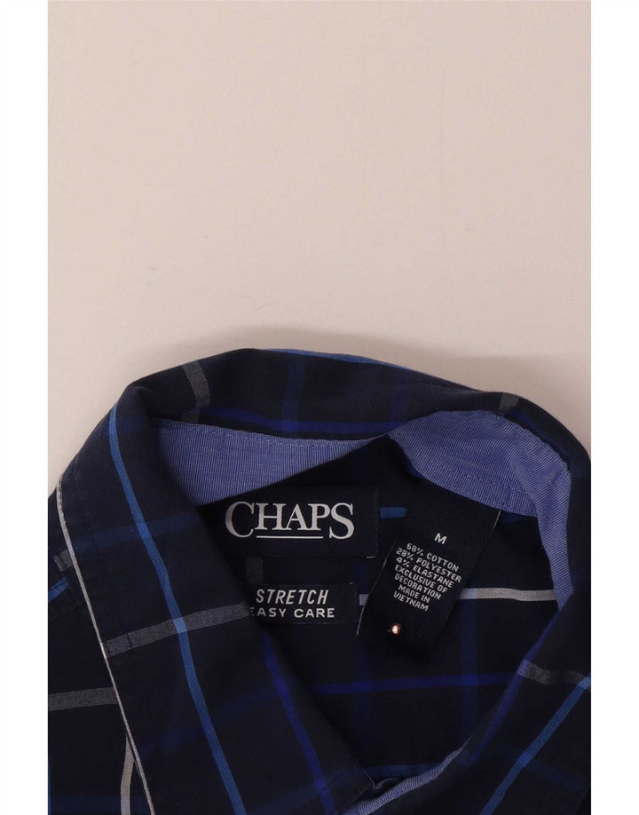 Cămașă pentru bărbați Chaps Easy Care, bumbac cu carouri, albastru marin mediu