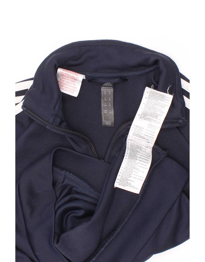 Jachetă de trening Adidas Aeroready pentru băieți, 7-8 ani, poliester bleumarin