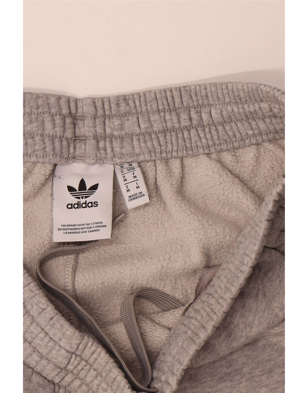 Pantaloni scurți sport Adidas pentru bărbați, bumbac cu pete gri medii