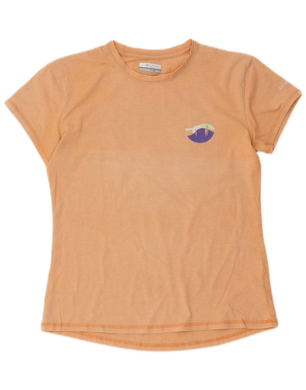 Tricou grafic Columbia pentru femei Top UK 14 Poliester portocaliu mediu