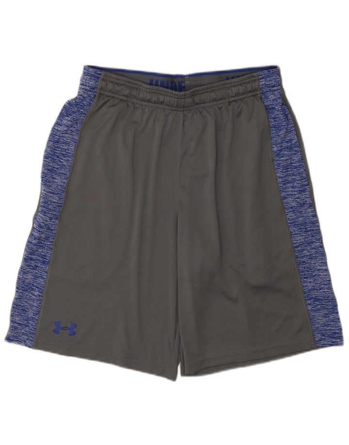 Pantaloni scurți sport Under Armour pentru bărbați, gri mediu, poliester color bloc