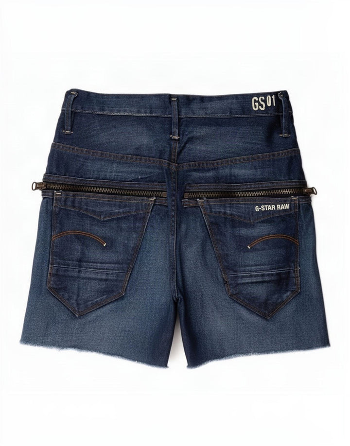 G-Star Pantaloni scurți din denim pentru bărbați W31, bumbac albastru mediu