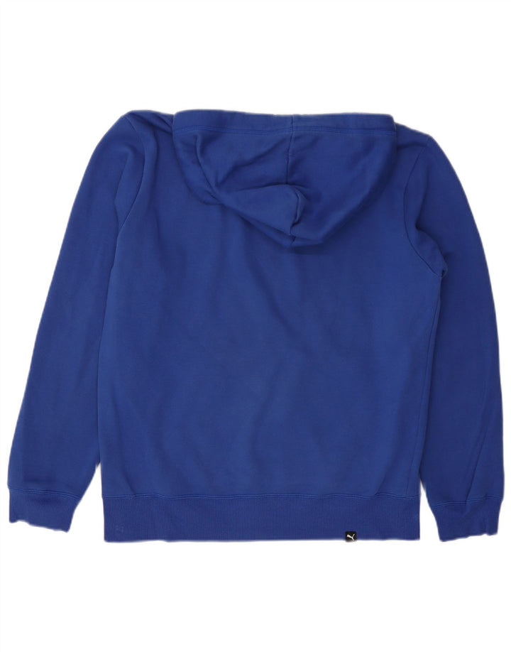 Pulover cu glugă grafic PUMA pentru bărbați, bumbac mic, albastru