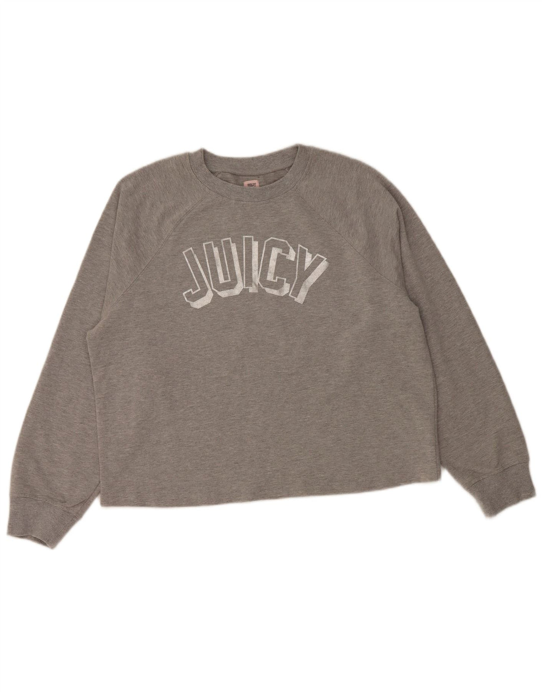 JUICY COUTURE Hanorac grafic pentru femei Pulover UK 18 XL Bumbac gri
