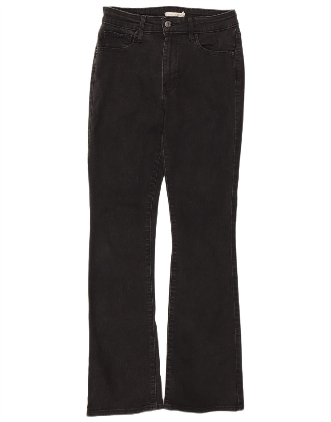 Blugi bootcut cu talie înaltă LEVI'S 725, W29 L32, bumbac negru