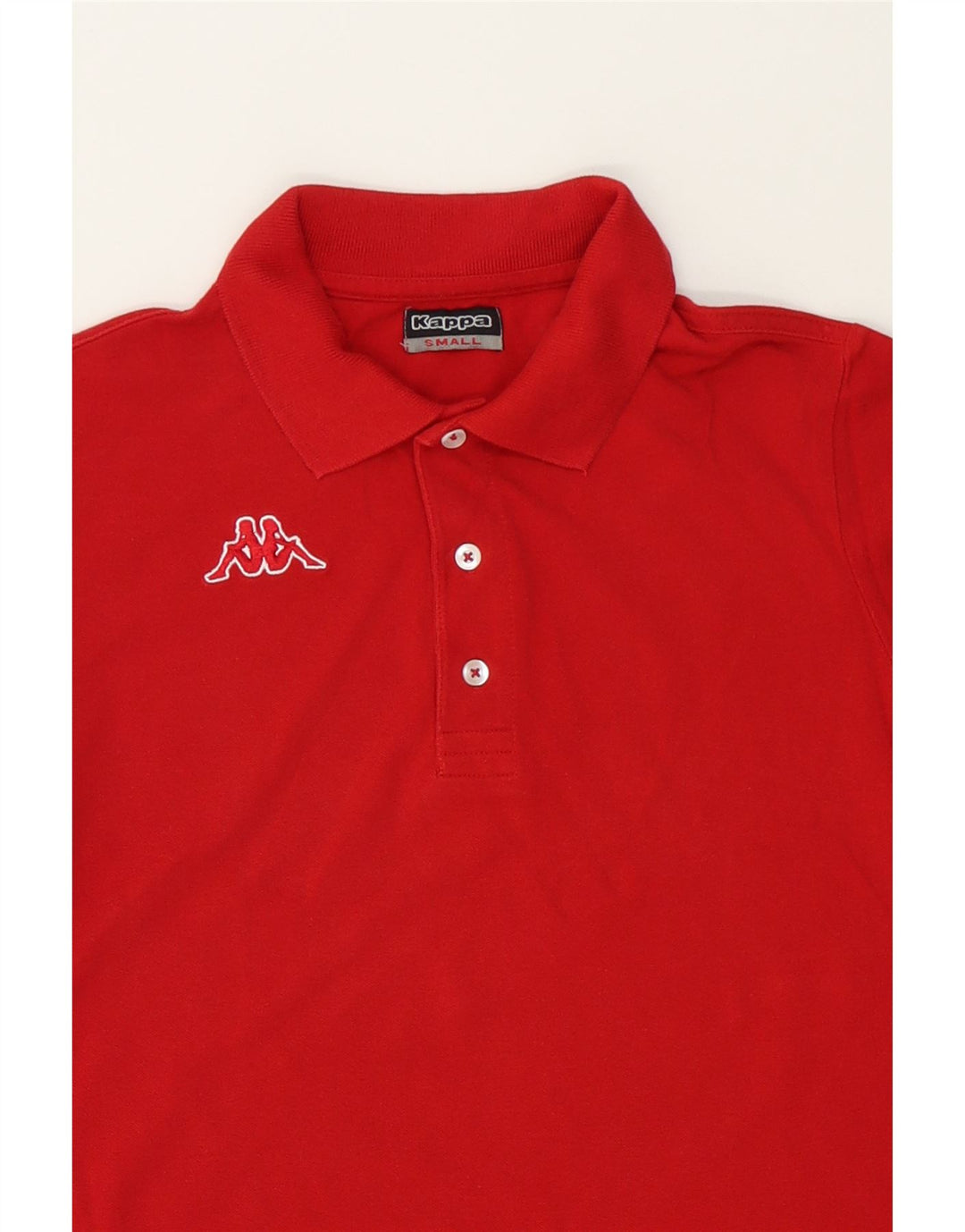 KAPPA Mens Polo Shirt Small Red Cotton Vintage Kappa and Second-Hand Kappa from Messina Hembry 