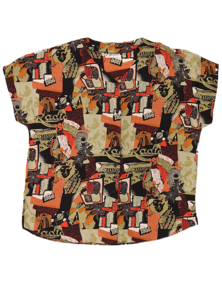 Bluză cămașă cu grafică pentru femei JERSEY JOSEPHINE EU 42 mare multicoloră
