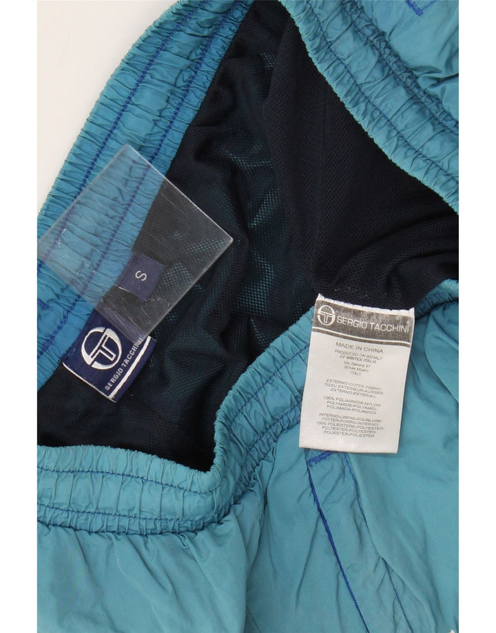 Sergio Tacchini Pantaloni scurți de înot pentru bărbați, turcoaz, poliamidă color bloc