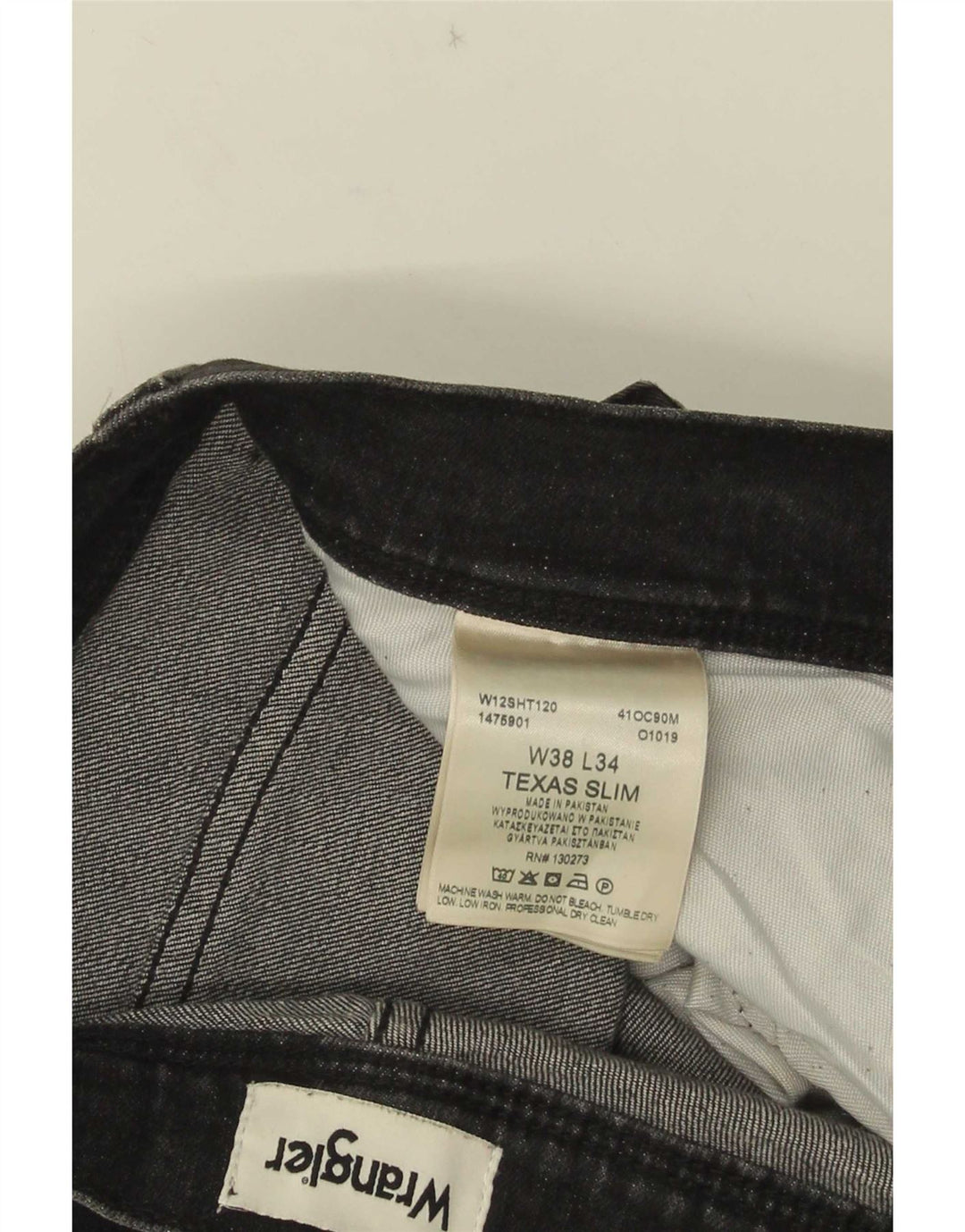 Blugi slim Texas Wrangler pentru bărbați W38 L34 bumbac gri