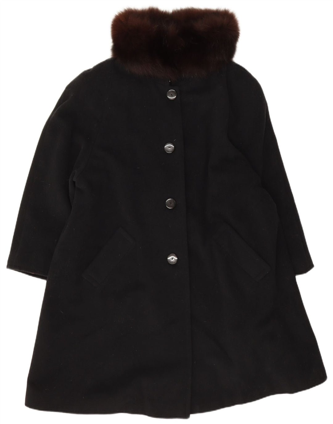 Palton pentru femei Luisa Spagnoli UK 14 Medium Negru Lână virgină