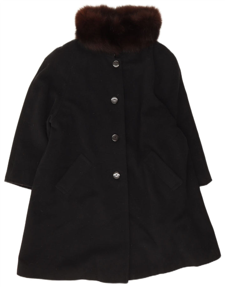 Palton pentru femei Luisa Spagnoli UK 14 Medium Negru Lână virgină