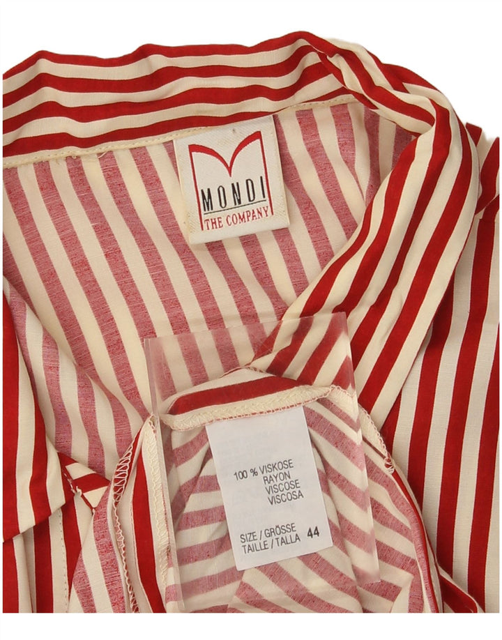 Rochie Maxi pentru Femei Mondi IT 44 Medium Red Pinstripe Viscose