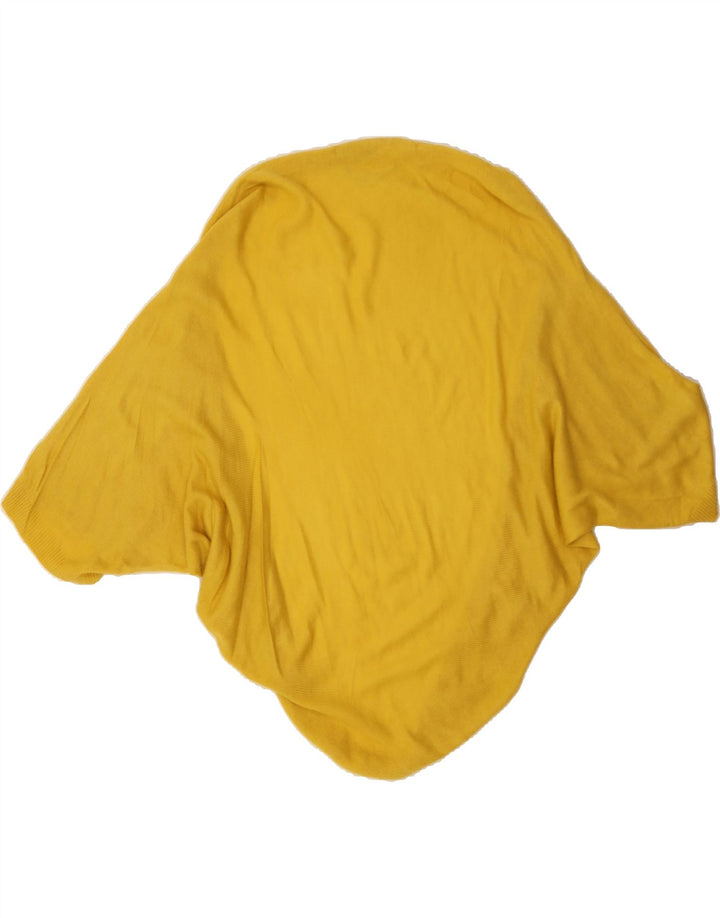 OASIS Womens Poncho Jumper One Size Yellow Vintage Oasis and Second-Hand Oasis from Messina Hembry 