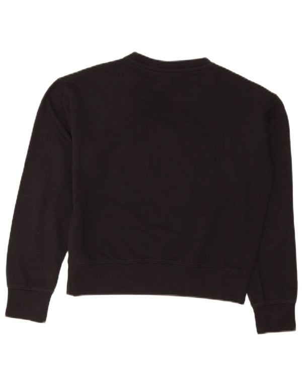 Pulover cu grafic pentru fete Champion 13-14 ani XL bumbac negru