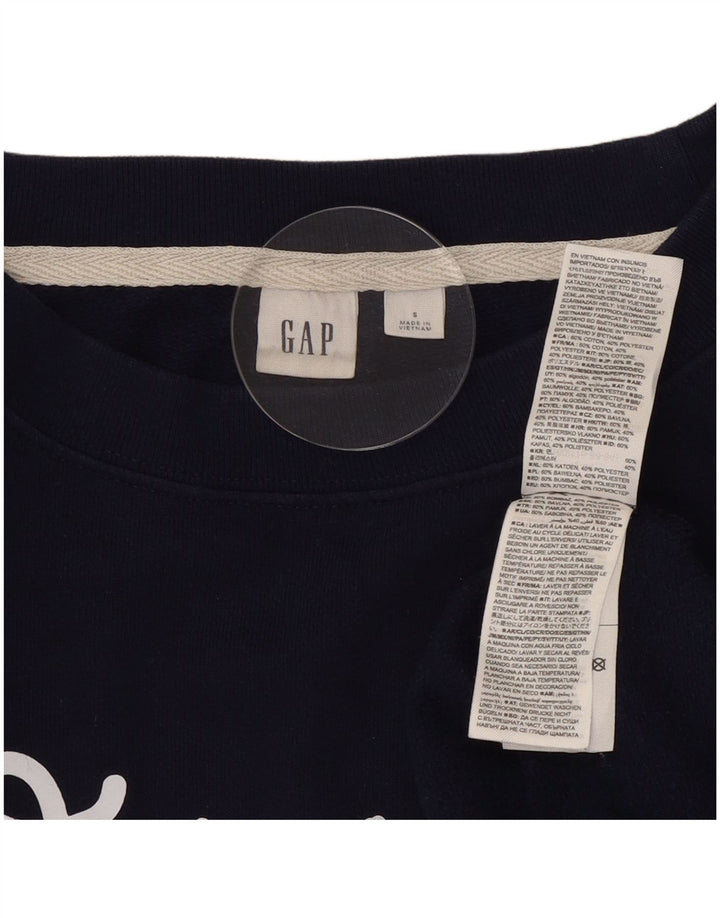 Hanorac supradimensionat pentru femei Gap Pulover UK 10 Bumbac bleumarin mic