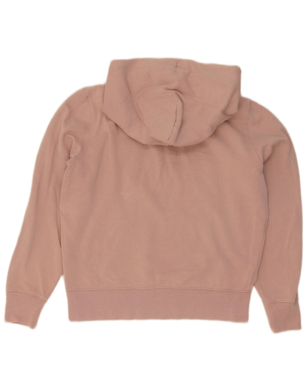 Gap Womens Graphic Oversized Hoodie Jumper UK 10 Small Pink Cotton